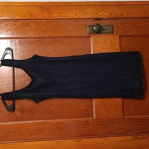 Navy and Black Dress
